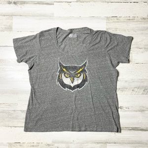 Plus Size Womens Kennesaw State University Owls Vintage Wash T-Shirt